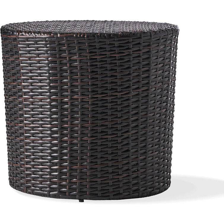Bay Isle Home Almeter Wicker / Rattan Outdoor Side Table Wayfair